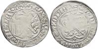 Routový groš, ražba z let 1457-64, minc. Gotha. Krug-1318/neuvádí, podobný 1314/12 (NARCh • NISnenSIS). nedor.