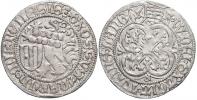 Mečový groš (2 štíty), ražba z let 1457-64, minc. Freiberg. Krug-1087/5
