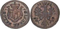 1 Pfennig 1753 CLR KM 206; Slg. Wilm. 781 "krásný"