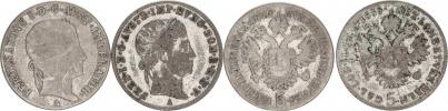 5 kr. 1836 A - FERDINANDVS "R" 5 kr. 1838 A 2 ks