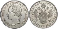 20 krejcar 1852 C (hlava zleva). n. hr., n. just.