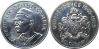 10 Dalasis 1975 - 10. výr.nezávislosti        KM 16     Ag 500  2