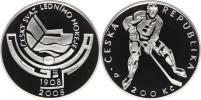 200 Kč 2008 - Český svaz ledního hokeje       orig. etue