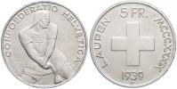 5 frank 1939 B bitva u Laupenu. KM-42. zcela n. škr., n. hr.