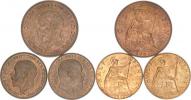 1 Penny 1935; +1/2 Penny 1902