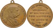 Nesign. - medailka na návštěvu v Ústí nad Labem 1901