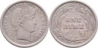 Dime (10 Cent) 1900 - Barber