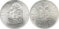 2 Schilling 1936 - princ Savojský        KM 2858