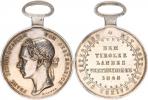 Tyrolská stříbrná pamětní medaile z roku 1848 (založena v Olo- mouci 10.1.1848) "R" VM 1/23 bez stuhy