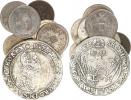 Konvolut: 8 ks Ag mincí + 1/2 kr. 1851 B; +Al kopie tolaru Rudol f II. 1580 Praha