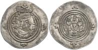 Persie - Sasánovci. Chusro II. (590/591-628). Ag drachma, blíže neurč.