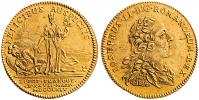 2 dukátová medaile 1764 na korunovaci ve Frankfurtu 6