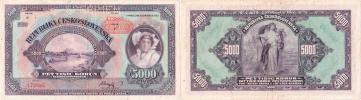 5000 Koruna 1920 - přetisk