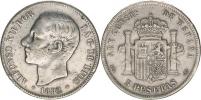 5 Pesetas 1882(81) MS-M        Y.76       16