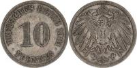 10 Pfennig 1901 J             "R"