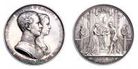 Lange - AR medaile na svatbu ve Vídni 24.4.1854 -