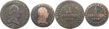1 kr. 1812 B; +1/2 kr. 1812 A             2 ks