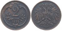 2 Haléř 1892 b.zn._R!