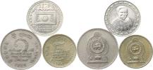 1 Rupee 1992 - Premadysa; +2 Rupees 1984; +5 Rupees 1991     3 ks