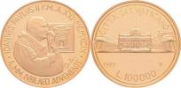 100.000 Lira 1999 R - průčelí basiliky svatého Petra