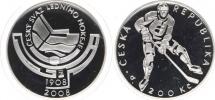 200 Kč 2008 - Český svaz ledního hokeje       orig. etue