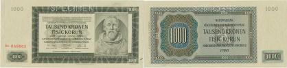 1000 K 1942 sér. Bc  III. vydání     Baj. 39b   SPECIMEN