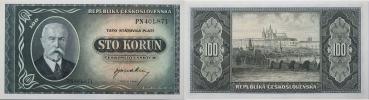 100 Kčs b.l.(1945)