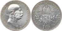 1 Koruna 1908 jubil. - tečka za HVNG._vryp za hlavou