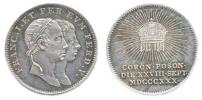 Malý žeton na uherskou korunovaci v Bratislavě 28.9.1830