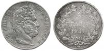 5 Francs 1847 A         KM 749