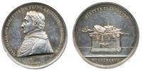 Intronisační medaile malá 1837     Ag 35 mm    Taul 298