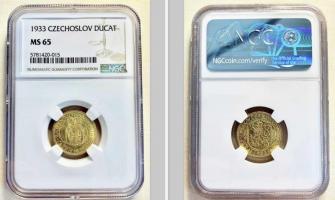 Svatováclavský dukát 1933, NGC MS 65